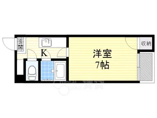 大阪府茨木市東奈良2丁目【マンション】の間取り