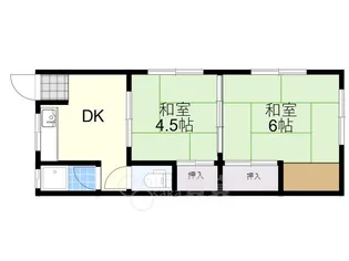 水野荘【2階】の間取り