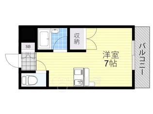大阪府池田市石橋2丁目【マンション】の間取り
