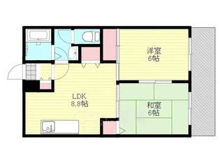 大阪府大阪市東淀川区豊里3丁目【マンション】の間取り