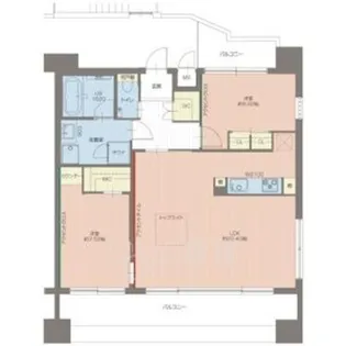 大阪府大阪市淀川区十八条2丁目【マンション】の間取り