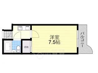 1Rの間取り画像