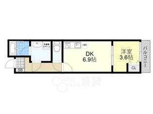 Act塚本5丁目【1階】の間取り