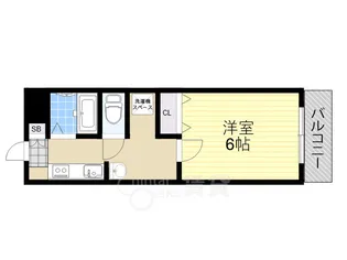 シャレード牧落3【3階】の間取り