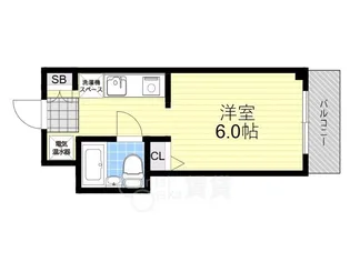 大阪府茨木市稲葉町【マンション】の間取り