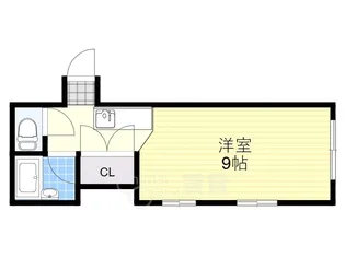千里山西コーポ【3階】の間取り
