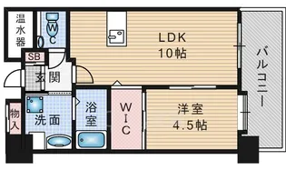 ヴェルドゥール南茨木【8階】の間取り