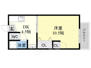 松本ハイツ【2階】の間取り