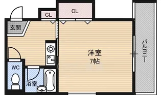 ル・ブール城東【2階】の間取り