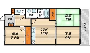 シャトー・レイクルイーズ【9階】の間取り