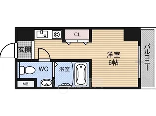 パティオ京橋【4階】の間取り