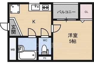 ドミール立命【4階】の間取り