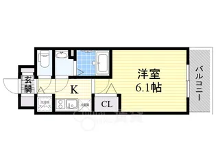 1Kの間取り画像