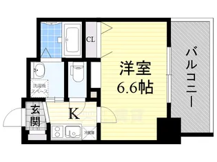 1Kの間取り画像