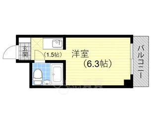 グレースハイツ野江【3階】の間取り