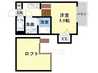 リバーサイドテラス中宮【1階】の間取り