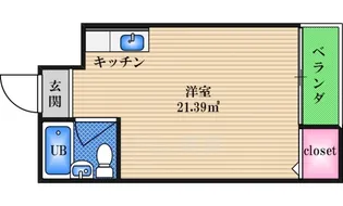 ファンシー都島【3階】の間取り