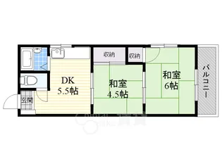 大阪府大阪市旭区大宮1丁目【マンション】の間取り