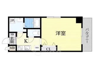 クレールソフィア都島【8階】の間取り