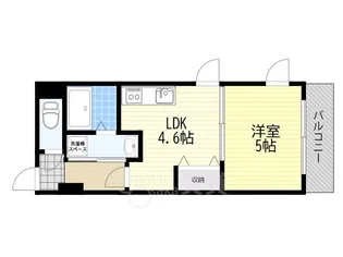 プレシャス中宮【5階】の間取り