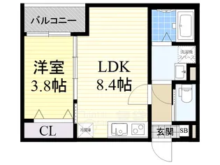 大阪府大阪市東淀川区瑞光5丁目【アパート】の間取り