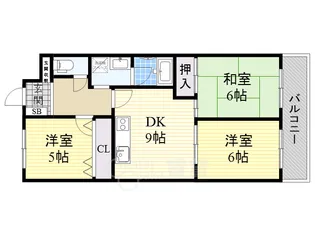 シャトー・レイクルイーズ【9階】の間取り