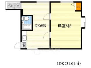 ファンシー都島【3階】の間取り