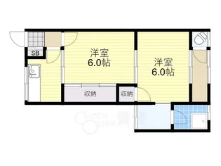 下中条コーポ【2階】の間取り