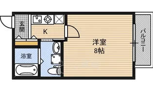 サンロイヤル大阪城北【101号室】の間取り
