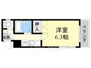 マンションベル【4階】の間取り