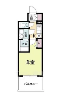 レジュールアッシュ桜宮リバーコート【3階】の間取り