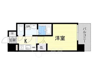 レジュールアッシュ桜宮リバーコート【9階】の間取り