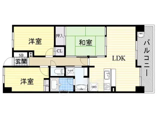 レジディア都島2【5階】の間取り