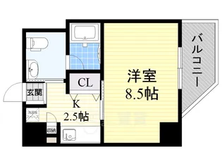 アクエルド緑地公園【4階】の間取り