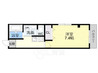 アイファースト緑橋【9階】の間取り