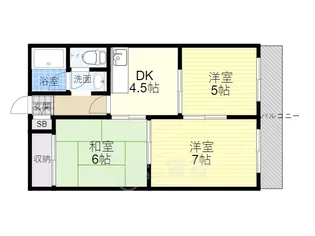 ホワイトハイツ【2階】の間取り