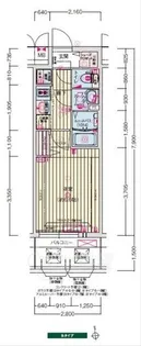 プレサンス大阪都島エレナード【7階】の間取り