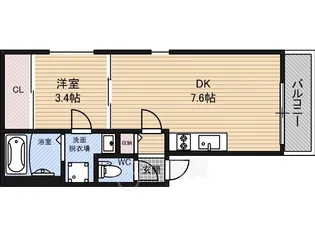 エリアフェリズ【2階】の間取り
