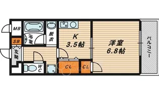 アネシス鶴見【6階】の間取り