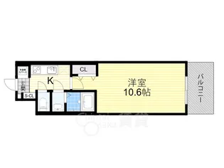 スプランディッド京橋EAST【6階】の間取り