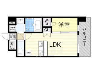 エスリードレジデンス都島NORTH【5階】の間取り
