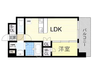 エスリードレジデンス都島NORTH【6階】の間取り