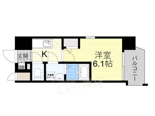 JMFレジデンス桜ノ宮【7階】の間取り