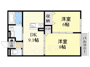 大阪府大阪市鶴見区緑2丁目【アパート】の間取り