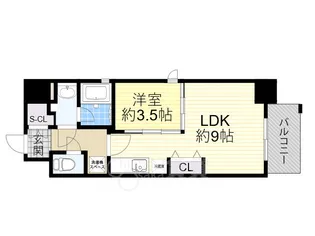 URBANLINK森小路駅前【4階】の間取り