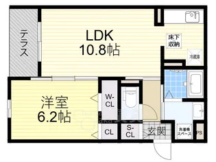 グランドール清水【3階】の間取り