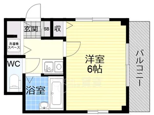 プレサンス同心アーバンステージ【9階】の間取り