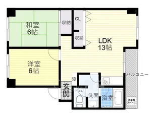シャンボール鶴見【3階】の間取り