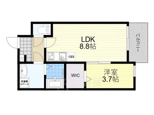 EIWA FIRST HEIGHTS【1階】の間取り