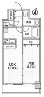 La Douceur天満【8階】の間取り